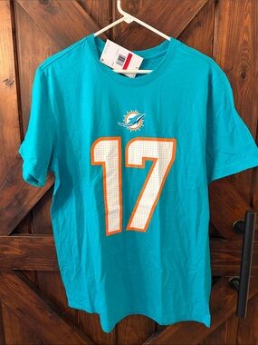 Nike Miami Dolphins Teal #17 Waddle Short Sleeve Tee